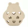 PETITE&MARS Hračka silikonová s chrastítkem Bear Basil 0m+