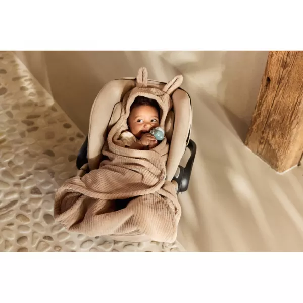 Jollein Zavinovačka králíček Cloudy Rib Milky Coffee