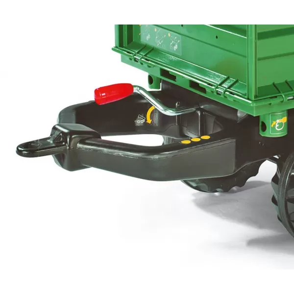 Milly Mally Sklápěcí 2 nápravový traktorový přívěs Rolly Toys Mega Trailer zelený