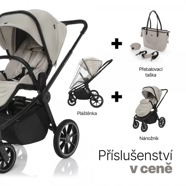 Zopa Set Move Cross 5 + hluboká korba Move XL 5 + adaptéry