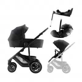 Britax Set kočárek Smile 5Z + hluboká korba + autosedačka Baby-Safe PRO + Vario Base 5Z Style