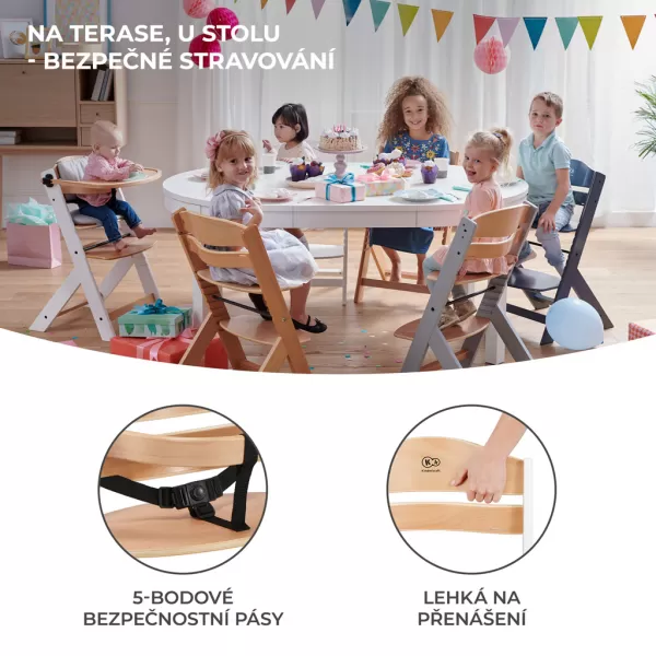 KINDERKRAFT Židlička jídelní Enock, Premium