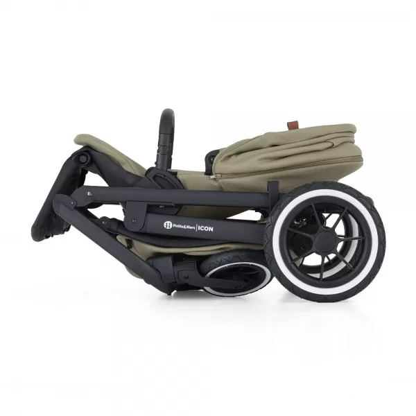 PETITE&MARS Kočárek kombinovaný ICON 2v1 LITE AIR + Core Pro i-Size Black Grey + Báze