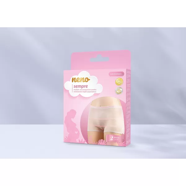 NENO Kalhotky poporodní Sempre vel. S L 2ks