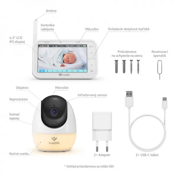 TRUELIFE Videochůvička digitální NannyCam R4 Pro