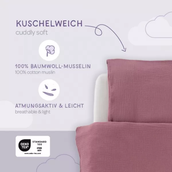 TRÄUMELAND povlečení Musselin 100/135 + 40/60