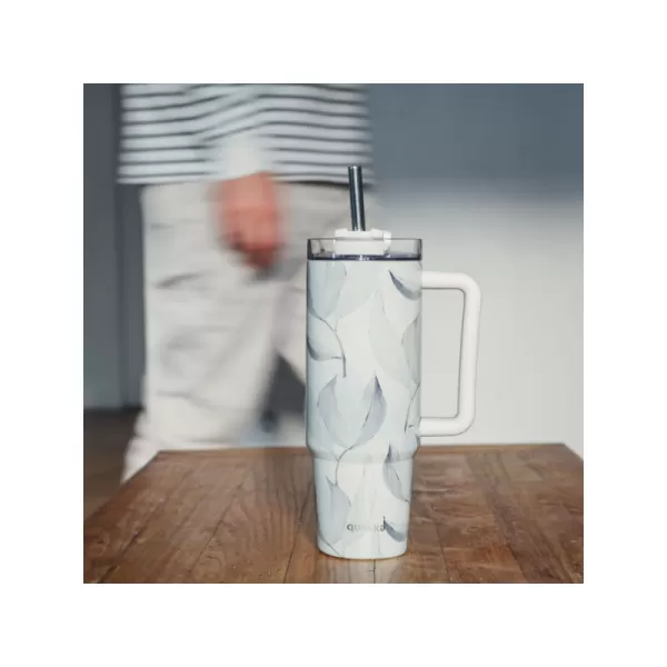 Quokka Nerezový termohrnek s brčkem Stream 950 ml