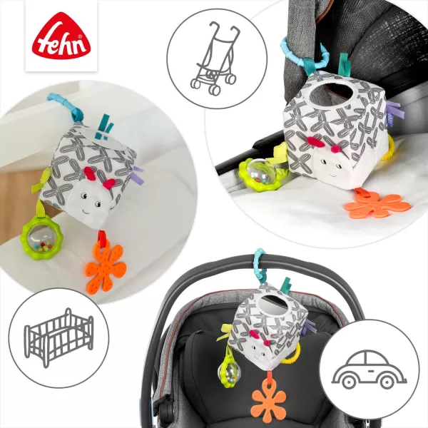 Baby Fehn Aktivity kostka housenka, DoBabyDoo B&W