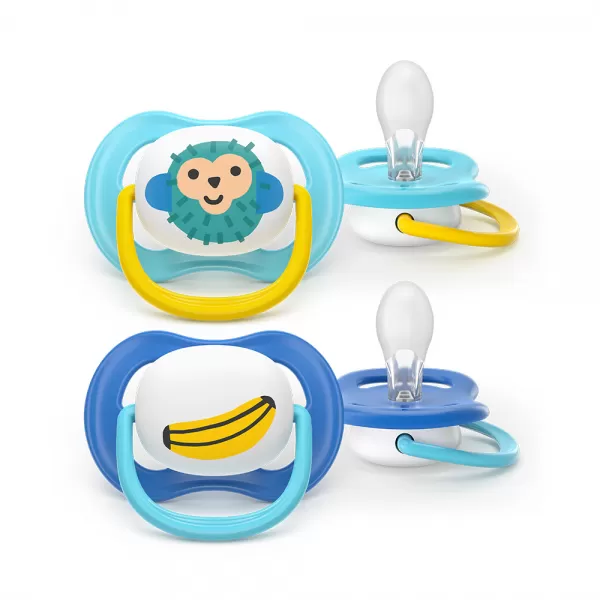 Philips AVENT Šidítko Ultra air obrázek 6-18m chlapec, 2ks