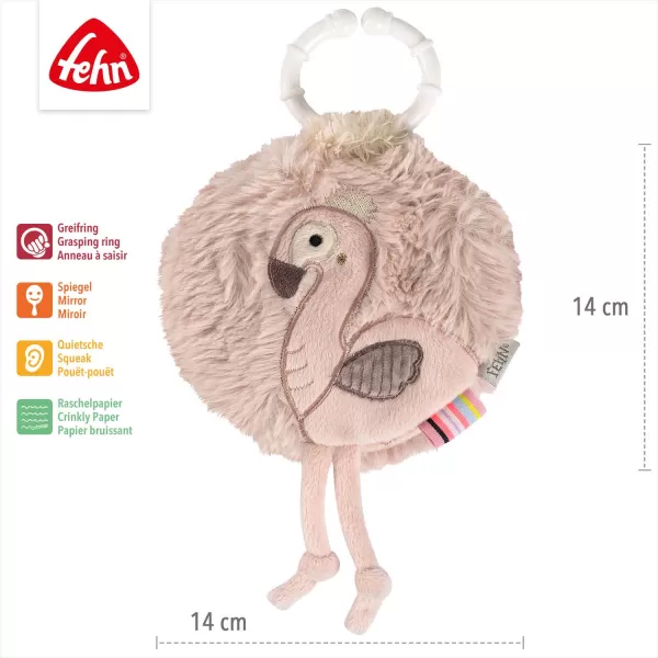 Baby Fehn Plyšová knížka plameňák, Pink