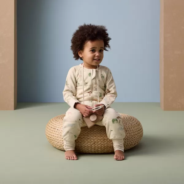 ERGOPOUCH Overal na spaní organická bavlna Onesie Savannah 6-12 m, 2,5 tog