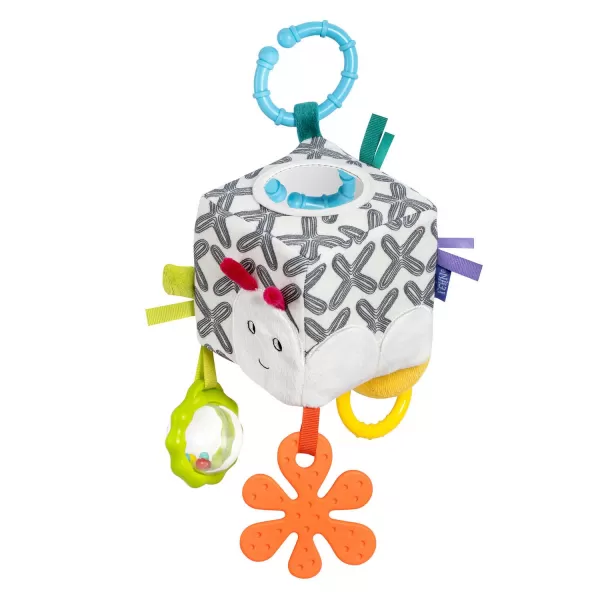 Baby Fehn Aktivity kostka housenka, DoBabyDoo B&W