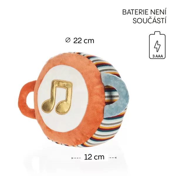 Zopa Plyšová hudební hračka 3v1, My first drum