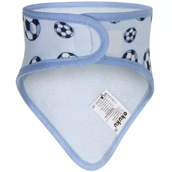 Akuku Dětský bryndáček-šátek 2 ks sova-srdíčka