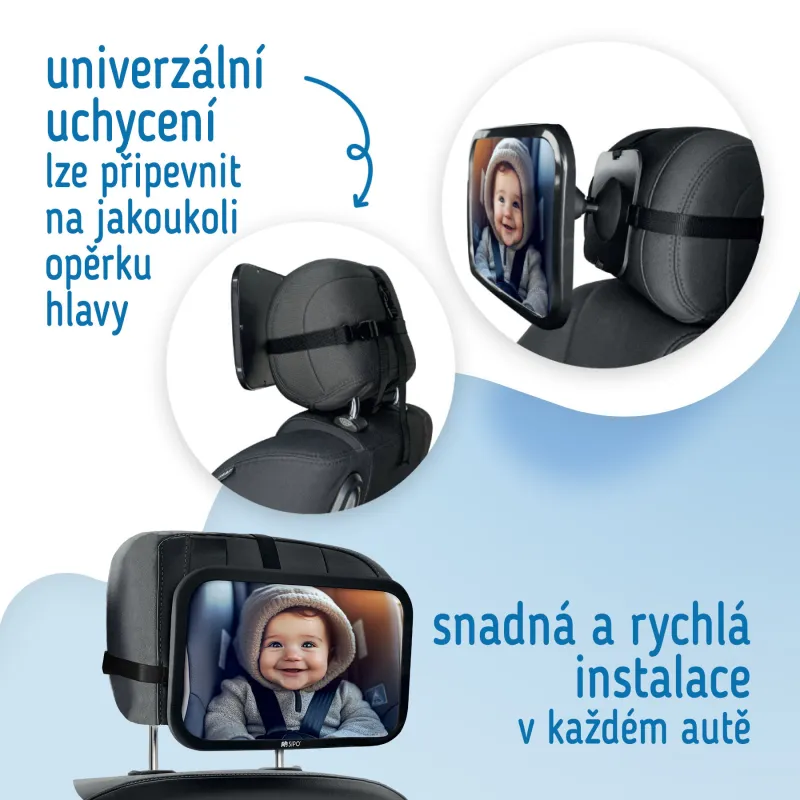 Sipo Zpětné zrcátko na dítě na zadní opěrku