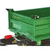 Milly Mally Sklápěcí 2 nápravový traktorový přívěs Rolly Toys Mega Trailer zelený