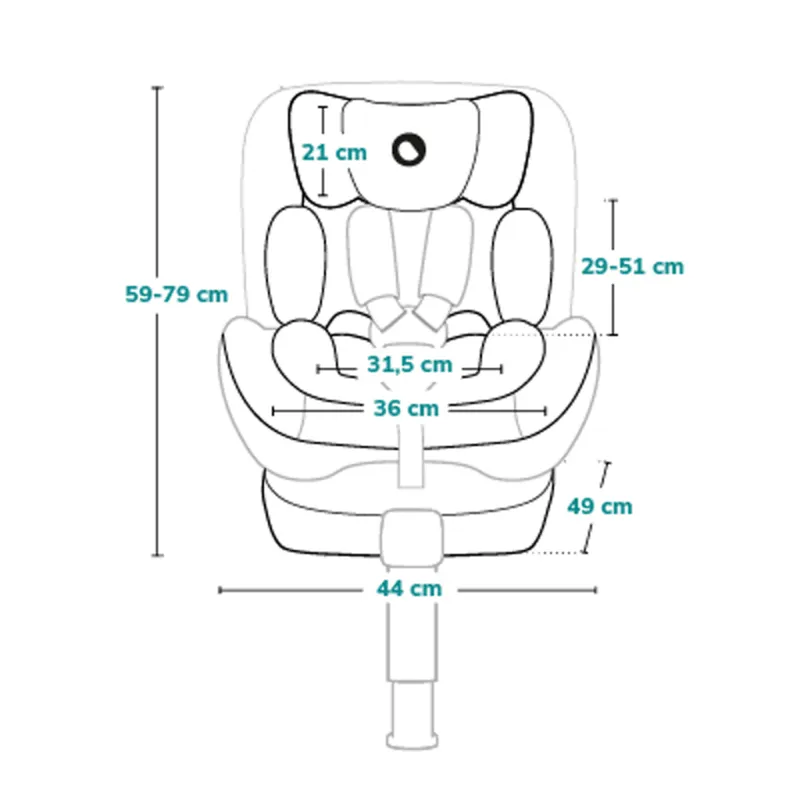LIONELO Autosedačka Navy i-Size (40-150 cm)