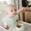 BABYONO Miska silikonová s přísavkou - sage 6m+
