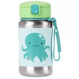 SKIP HOP Spark Style Láhev s brčkem na vodu nerez 12m+