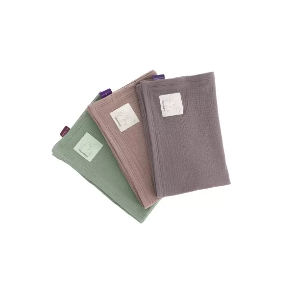 TRÄUMELAND Mušelínová deka 100 x 75 cm Schokopflaume