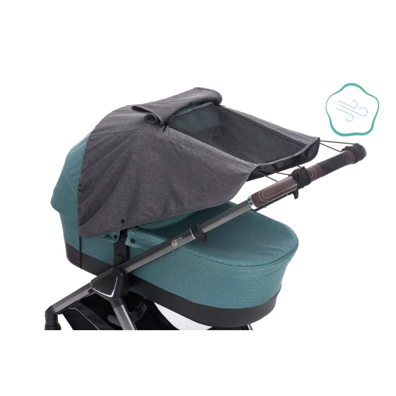 Fillikid Sluneční clona na kočárek Deluxe grey melange