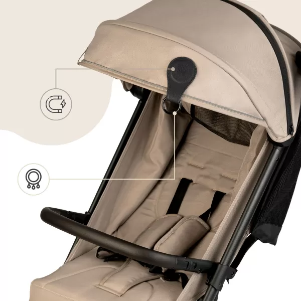 Sipo Magnetické klipy na kočárek, 2ks, černá