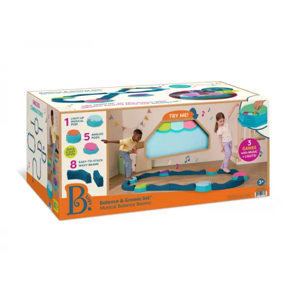 B.toys Překážková dráha se stupínky hudební Balance & Groove