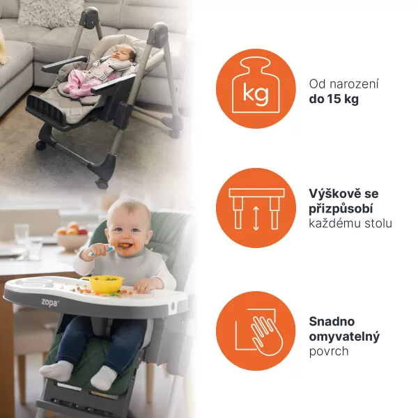 Zopa Dětská židlička Monti 2