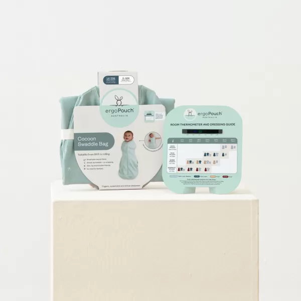 ERGOPOUCH Zavinovačka a vak na spaní 2v1 Cocoon Elephant Parade 0-3 m, 3-6 kg, 2,5 tog