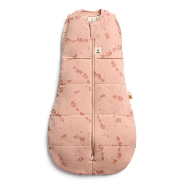 ERGOPOUCH Zavinovačka a vak na spaní 2v1 Cocoon Elephant Parade 0-3 m, 3-6 kg, 2,5 tog