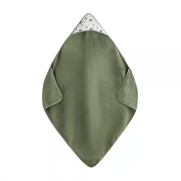 PETITE&MARS Osuška bambusová s kapucí Loulou Llama Vibes 100 x 100 cm