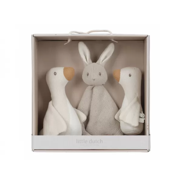 Little Dutch Dárková sada pletená Newborn Naturals