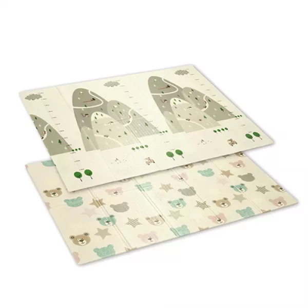 BABYONO Podložka pěnová na hraní edukační skládací 100x200 cm