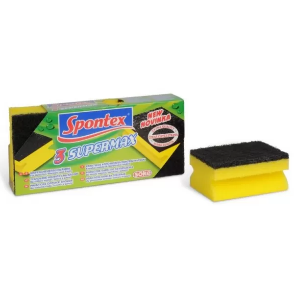 Spontex Houba na nádobí SUPER MAX velká, tvarovaná (3 ks)