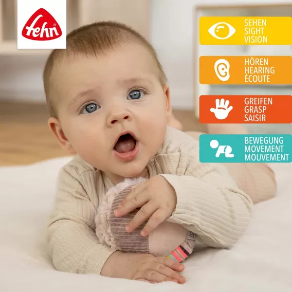 Baby Fehn Chrastící balón plameňák, Pink