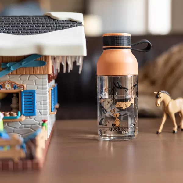 Quokka Plastová láhev Ice Kids s poutkem 430 ml