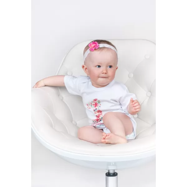 New Baby Body s potiskem Už mám 1 rok růžové