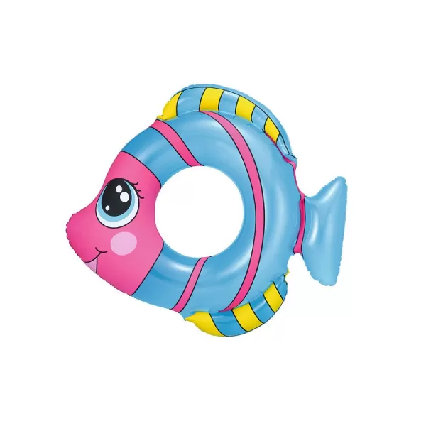 Bestway Dětský nafukovací kruh ve tvaru rybky modrý