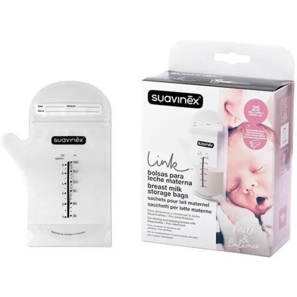 Suavinex Sáčky pro skladování mateřského mléka - 25 ks