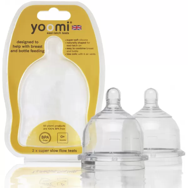 Yoomi Náhradní dudlíky na láhev - Extra pomalý průtok Y2SSFT