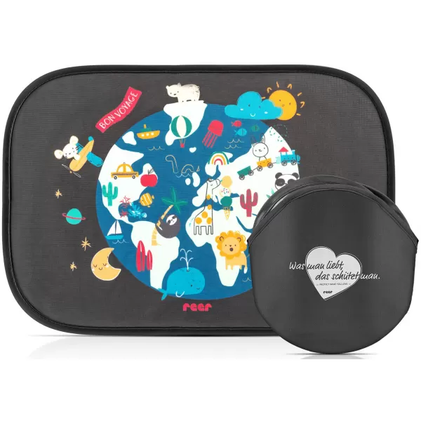 Reer Sluneční clona TravelKid barevná UV50+ 2ks