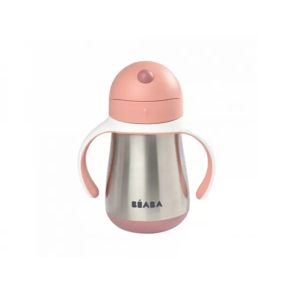 Beaba Hrnek termoizolační s brčkem nerez 250ml