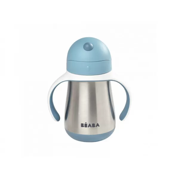 Beaba Hrnek termoizolační s brčkem nerez 250ml