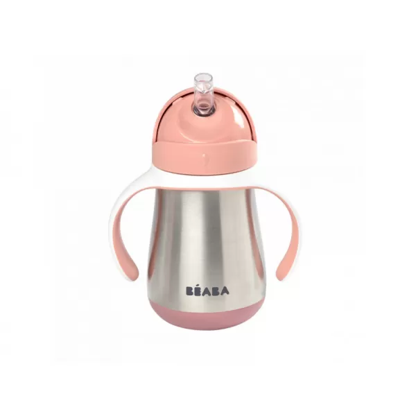 Beaba Hrnek termoizolační s brčkem nerez 250ml