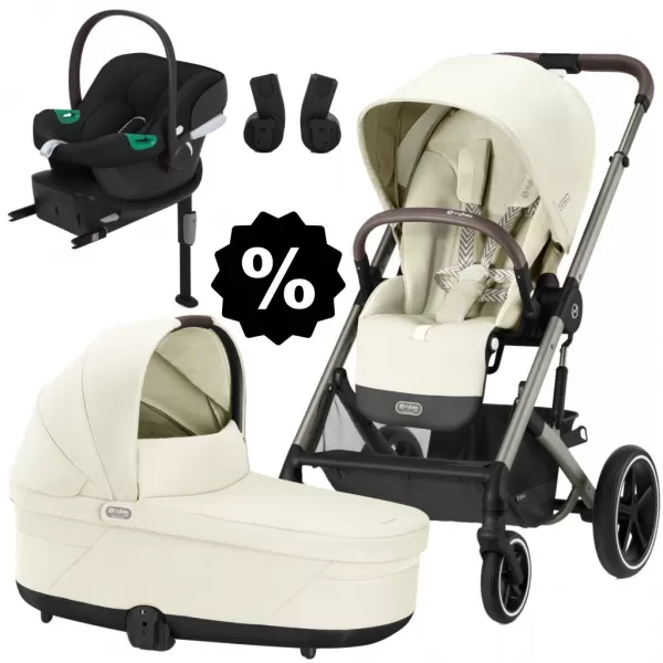 CYBEX Set Balios S Lux + korba + adaptéry + autosedačka + základna