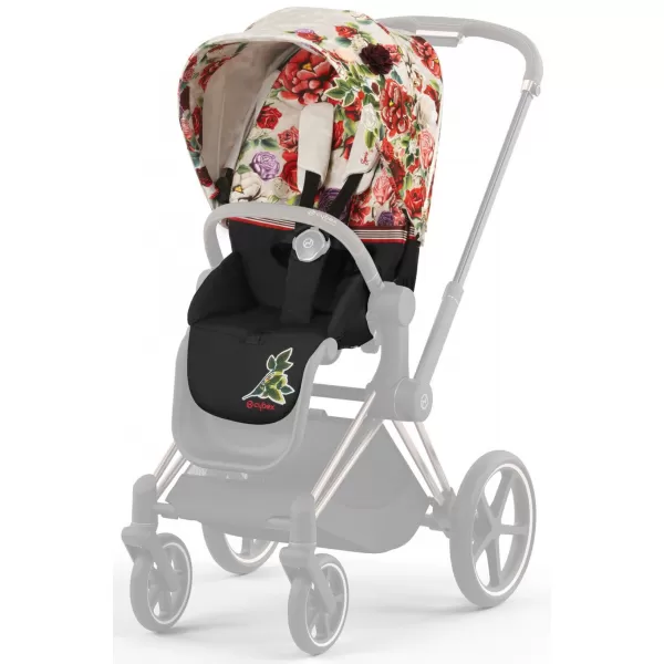 CYBEX Rám Priam 4.0, Seat Pack, Lux Carry Cot + Cloud T i-Size Spring Blossom