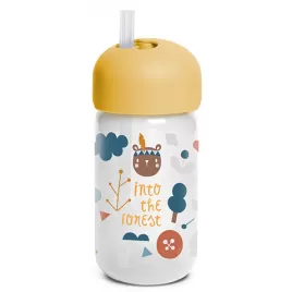 Suavinex Lahvička s brčkem FOREST 340 ml