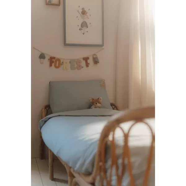 Little Dutch Povlečení 150x120 a 50x60 cm Forest Friends Blue