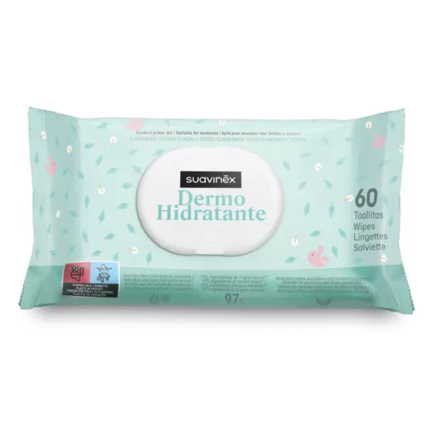 SUAVINEX | Hygienické pleťové hydratační ubrousky 60 ks